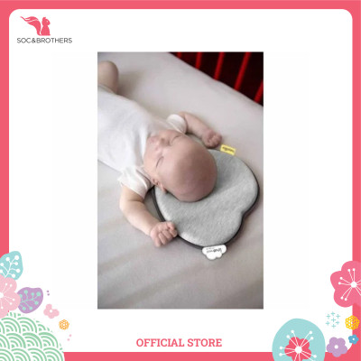 Gối chống bẹt đầu Lovenest Babymoov màu ghi