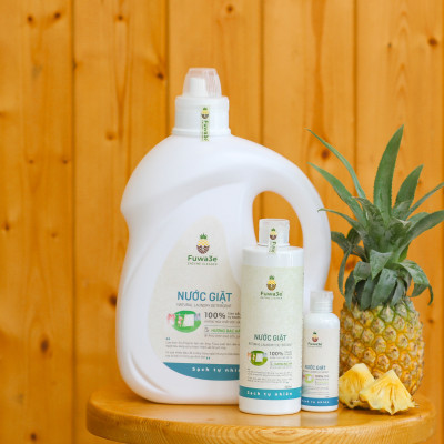 Nước giặt quần áo hữu cơ Fuwa3e an toàn cho bé chuyên giặt lụa hương cam 100ml
