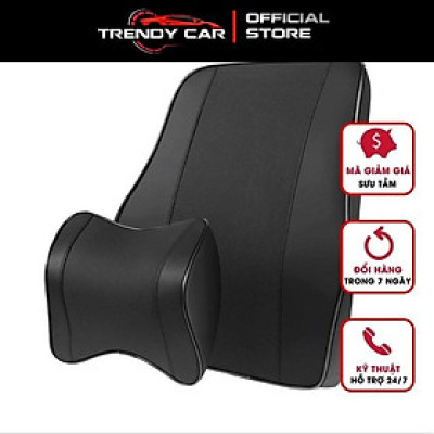 Bộ Tựa Lưng Cao Su Non Nguyên Khối Bọc Da Cao Cấp 3 màu đen, nâu, be thoáng khí chống mỏi