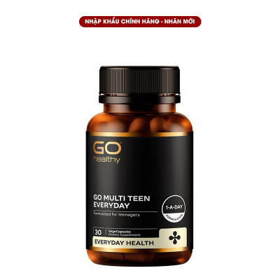 Viên uống cho tuổi teen nhập khẩu chính hãng New Zealand GO MULTI TEEN EVERYDAY (30 viên)  bổ sung 32 vitamin, khoáng chất và một số dưỡng chất hỗ trợ duy trì và tăng cường sức khỏe cho trẻ ở tuổi tăng trưởng, tuổi dậy thì