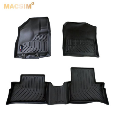 Thảm lót sàn xe ô tô Toyota Raize 2022 Nhãn hiệu Macsim chất liệu nhựa TPE cao cấp màu đen