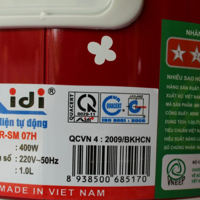 Nồi cơm điện Aidi MR-SM07H - Màu Ngẫu Nhiên - Chính Hãng