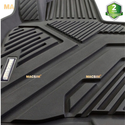 Thảm lót sàn xe ô tô MAZDA CX5 2018 - nay Nhãn hiệu Macsim chất liệu nhựa TPE đúc khuôn cao cấp - màu đen