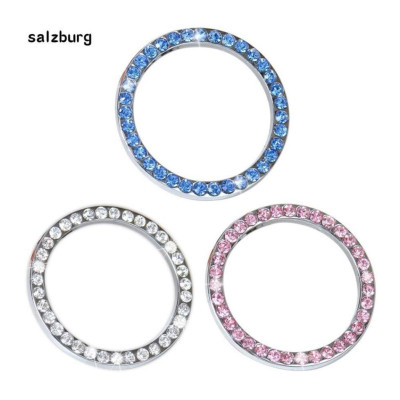 Vòng đá trang trí đính đá nút START STOP cho xe hơi logo sang trọng bắt mắt