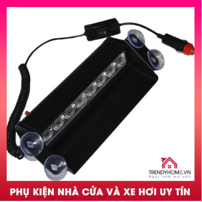 Đèn chớp xanh đỏ để taplo xe hơi, đèn nháy xin vượt ô tô,bản cao cấp kích thước lớn công suất lớn vỏ bằng kim loại 