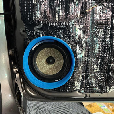 Vòng Đệm Chống Sốc, Vành Loa Ô tô Cách Âm Chống Nước Bằng silicone 6.5 inch Cho Loa Xe Hơi