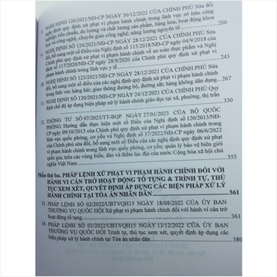 Sách Hướng Dẫn Thi Hành Luật Xử Lý Vi Phạm Hành Chính, Pháp Lệnh Xử Phạt Vi Phạm Hành Chính Đối Với Hành Vi Cản Trở Hoạt Động Tố Tụng - V2210D