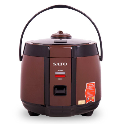 Nồi Cơm Điện SATO 18F045 1.8L - Nồi cơm quai xách chắc chắn, chống tràn tốt, nút điều khiển đơn giản, tiện dụng - Miễn phí vận chuyển toàn quốc - Hàng chính hãng