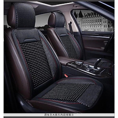 Lót Ghế Ô Tô Hạt Gỗ Cao Cấp Chống Nóng, Chống Trơn Trượt, Hạt Gỗ Massage Cao Cấp