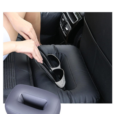 Nệm hơi vải nhung cao cấp có vân lướt sóng cho xe ô tô 7 chỗ, có ô để đồ. Tặng kèm bộ bơm hơi và bộ vá