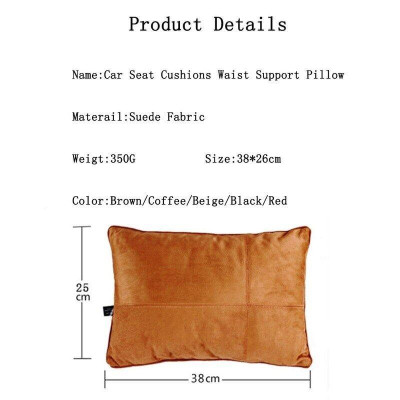 Gối Tựa Lưng Ghế Ô Tô Vải Da Lộn Thoải Mái Gối Tựa Lưng Hỗ Trợ Lớp S Của Maybach Design Cho Ghế Ô Tô Ghế Văn Phòng