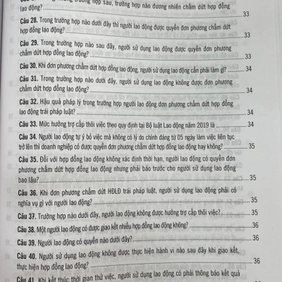 500 Câu hỏi và tình huống giải quyết các vướng mắc tranh chấp lao động