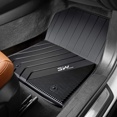 Thảm lót sàn xe ô tô BMW New X6 2019-đến nay nhãn hiệu Macsim 3W - chất liệu nhựa TPE đúc khuôn cao cấp - màu đen
