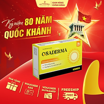 Viên uống Osaderma hỗ trợ chống nắng bảo vệ da sau thủ thuật thẩm mỹ (30 viên) - Nutramed