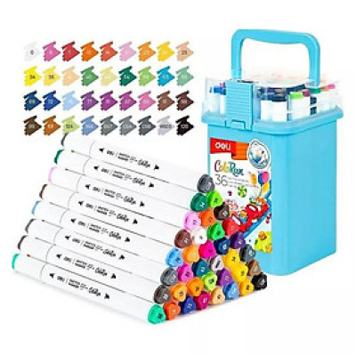 Hộp Bút 36 Màu Deli Marker Colorun - Deli EC187-36