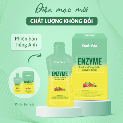 Combo Bộ 2 Hộp Collagen Uống Trẻ Hóa Sáng Da & 2 Hộp Enzyme Chiết Xuất Từ Trái Cây và Rau Củ Hỗ Trợ Tiêu Hoá, Thanh Lọc Cơ Thể Coolvita (4 Hộp)