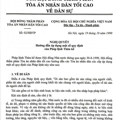 Hệ Thống Các Nghị Quyết Của Hội Đồng Thẩm Phán Tòa Án Nhân Dân Tối Cao Về Dân Sự Và Tố Tụng Dân Sự Từ Năm 1990 Đến 2023 (Dành Cho Phẩm Phán, Thẩm Tra Viên, Hội Thẩm, Kiểm Soát Viên, Luật Sự Và Các Học Viên Tư Pháp)