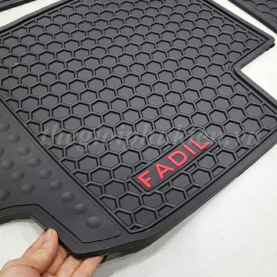 Thảm sàn, Thảm lót sàn cho xe Vinfast Fadil 2018-2021 cao su đúc, vân tổ ong, không mùi, MẪU MỚI