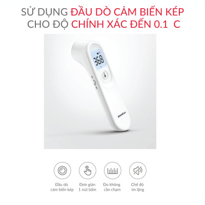 Nhiệt kế điện tử hồng ngoại không tiếp xúc Yuwell YT-1 - [Nhập khẩu chính hãng - Bảo hành 24 tháng]
