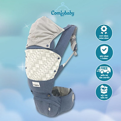 Địu ngồi cao cấp siêu mềm 4 tư thế Comfybaby HC003