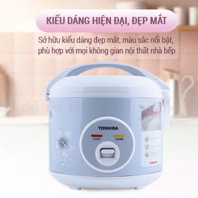 Nồi Cơm Nắp Gài Toshiba RC-10JFM(H)VN (1L) - Hàng chính hãng