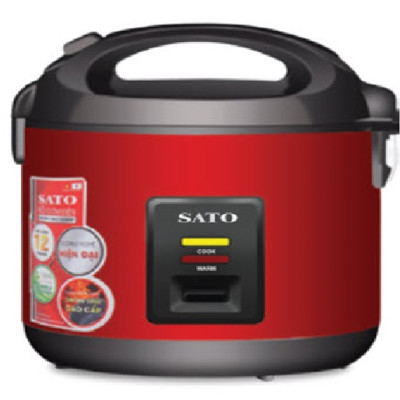 Nồi Cơm Điện SATO 30S031 3.0L - Thiết kế nắp gài chắc chắn, hệ thống chống tràn tốt, nút điều khiển đơn giản, tiện dụng - Miễn phí vận chuyển toàn quốc - Hàng chính hãng