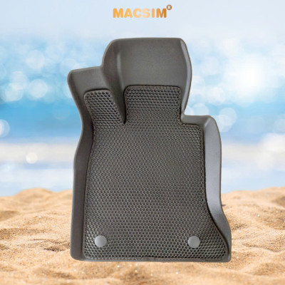 Thảm ô tô(sd1)2 lớp dạng lưới lục giác màu đen Vinfast lux A- bề mặt cao su siêu sạch