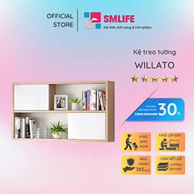 Kệ sách treo tường nhỏ gọn SMLIFE Willato