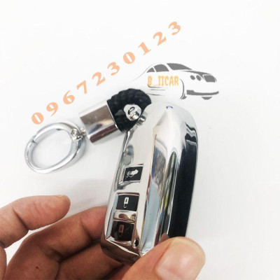 Ốp Chìa Khóa Ô Tô Mạ Crom Toyota Vios - Yaris 2019-2021