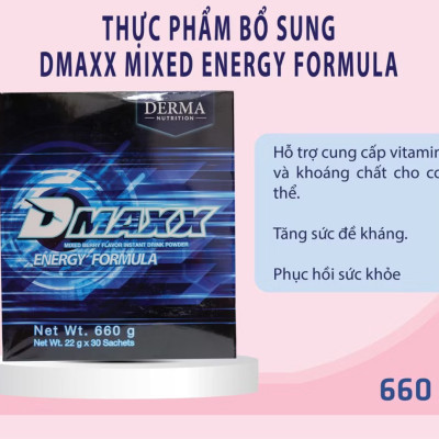 DMAXX thức uống bổ sung vitamin năng lượng có đường DAMODE 6 gói dùng thử màu xanh