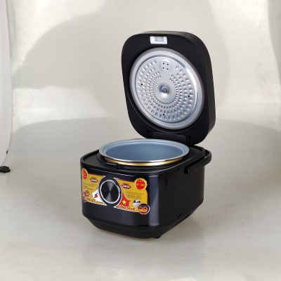 Nồi cơm điện tử lòng niêu 1.8L Ladomax màu đen, công suất 700W, tráng men chống dính-Hàng chính hãng