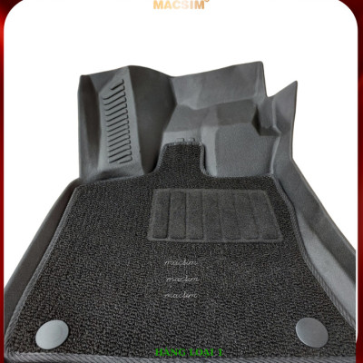 Thảm lót sàn ô tô 2 lớp cao cấp dành cho xe Audi Q5 2010 - 2018 (sd) nhãn hiệu Macsim chất liệu TPE màu đen