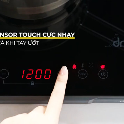 [Hàng Chính Hãng] Bếp Từ Dương Đôi Dreamer DKA-DIC135B (Đen) Công Suất 3500W, Chống Tràn, Cảnh Báo Nhiệt Dư, Khóa Trẻ Em, Cảm Ứng Sensor Touch