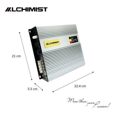 Bộ Khuếch Đại Âm Thanh Ô Tô Kỹ Thuật Số Alchimist AD2C-2200 DSP 2 kênh lắp đặt sub gầm đôi cho ô tô