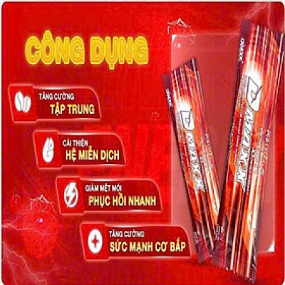 DMAXX thức uống bổ sung vitamin năng lượng không đường DAMODE 68 gói màu đỏ mỗi gói 2,2gr