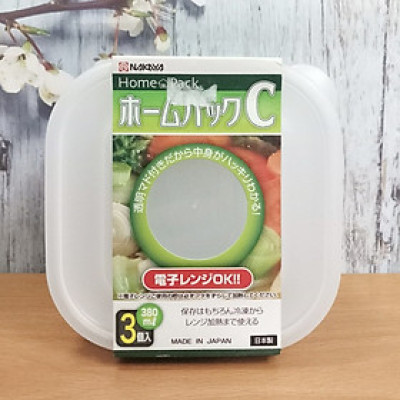 Bộ 03 hộp thực phẩm Nakaya 380ml - Nội địa Nhật Bản