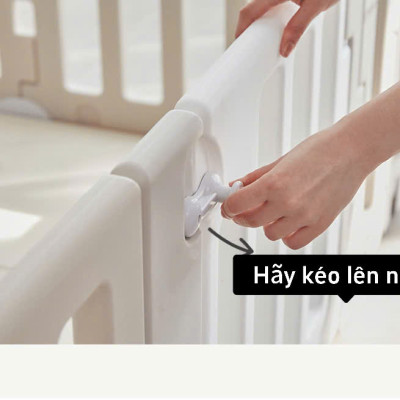 Leaf Babyroom Circle  - Hàng rào chắn / Quây cũi nhựa kiểu dáng hình chiếc lá bảo vệ an toàn cho bé Sản Xuất tại Hàn Quốc