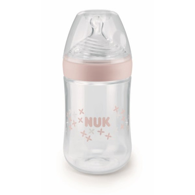Bình Sữa Nhựa PP Nature Sense 260ml Núm Ti Silicone S2 Nuk NU21496 (Size M) - Màu Ngẫu Nhiên