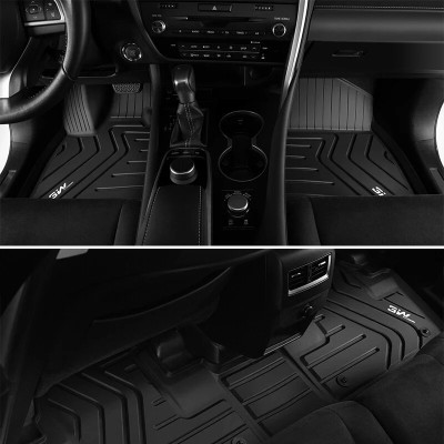 Thảm lót sàn xe ô tô LEXUS NX 2013- đến nay Nhãn hiệu Macsim 3W chất liệu nhựa TPE đúc khuôn cao cấp - màu đen