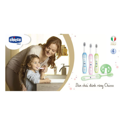 Bàn chải đánh răng Chicco bướm hoa 69581