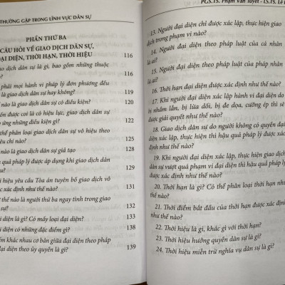 Các câu hỏi thường gặp trong lĩnh vực dân sự