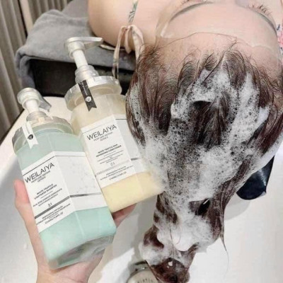 Bộ Dầu gội xả Phục hồi đa tầng nấm Truffle Weilaiya 450ml + 450ml giúp làm mềm tóc, mượt tóc