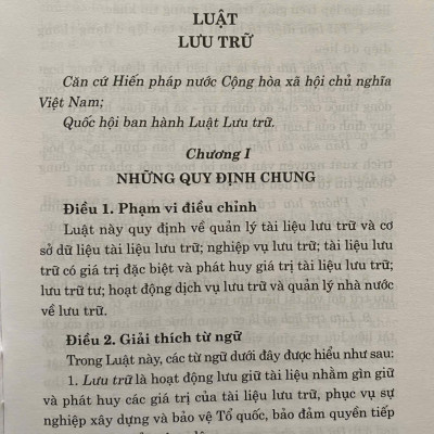 Luật Lưu Trữ Năm 2024