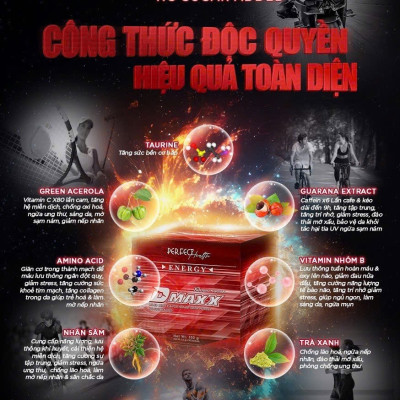 DMAXX thức uống bổ sung vitamin năng lượng không đường DAMODE 70 gói màu đỏ mỗi gói 2,2gr