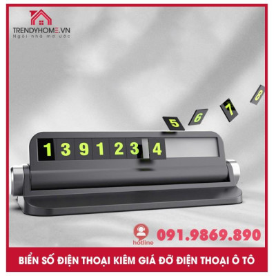 Bảng gắn số kiêm giá đỡ điện thoại gắn taplo ô tô | Hộp ghi số điện thoại dạ quang cho ô tô vios 2017 Hyundai, Toyota