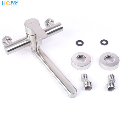 Vòi rửa chén nóng lạnh gắn tường Inox 304 Hobby Home Decor ANL1