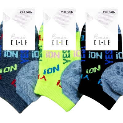 Vớ tất in silicon chống trượt cho bé 2-3 tuổi Basic ELLE EBK150