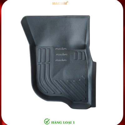 Thảm lót sàn xe ô tô Mitsubishi Pajero Sport 2015 - nay (2 chốt sàn ghế lái chéo nhau) (sd) Nhãn hiệu Macsim chất liệu nhựa TPE cao cấp màu đen
