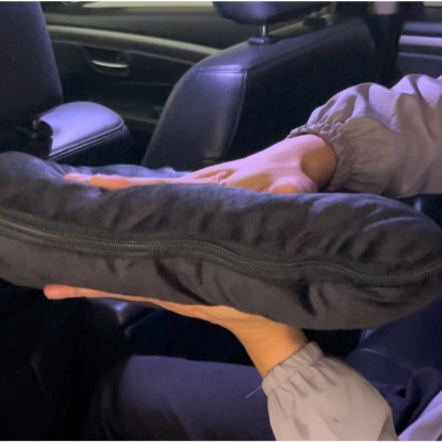  Chăn ô tô kiêm gối gấp gọn logo Mercedes | Sản phẩm chăn và gối 2 in 1