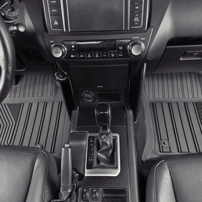 Thảm lót sàn xe ô tô TOYOTA New RAV4 2019-đến nay Nhãn hiệu Macsim 3W chất liệu nhựa TPE đúc khuôn cao cấp - màu đen